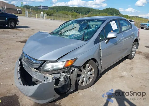 2012 Honda Civic Lx z USA, uszkodzony, nr VIN 19XFB2F5XCE361430